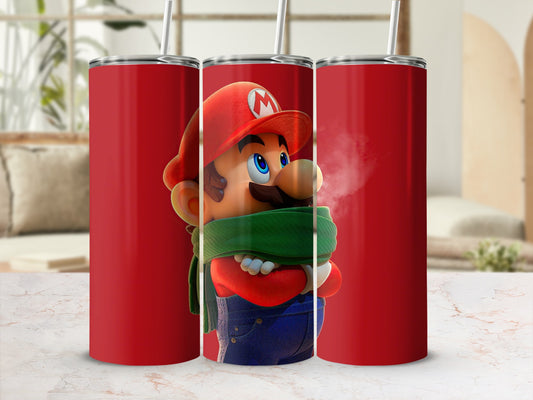 Colorful Mario Character Insulated Tumbler Cup