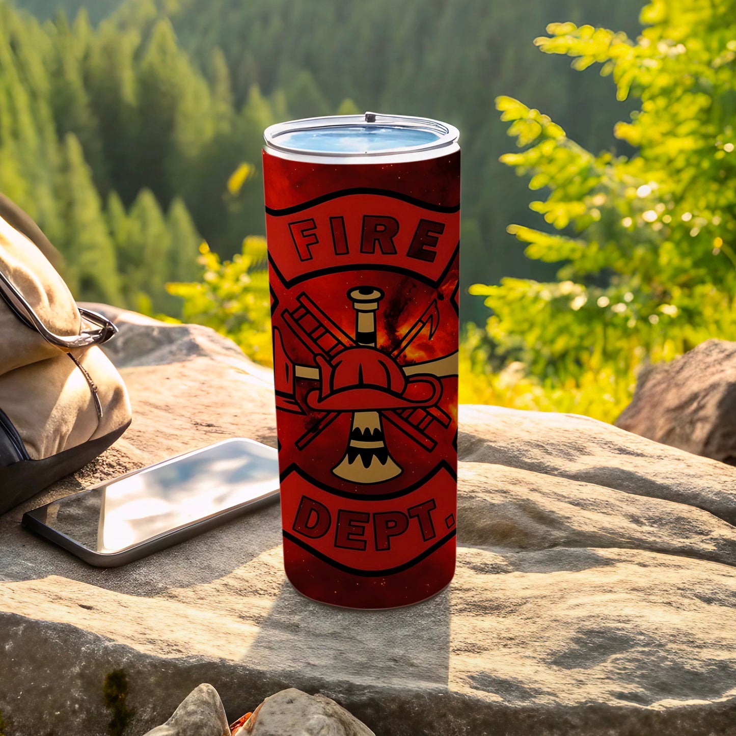 Fire Dept. Insignia Travel Tumbler 20oz Durable
