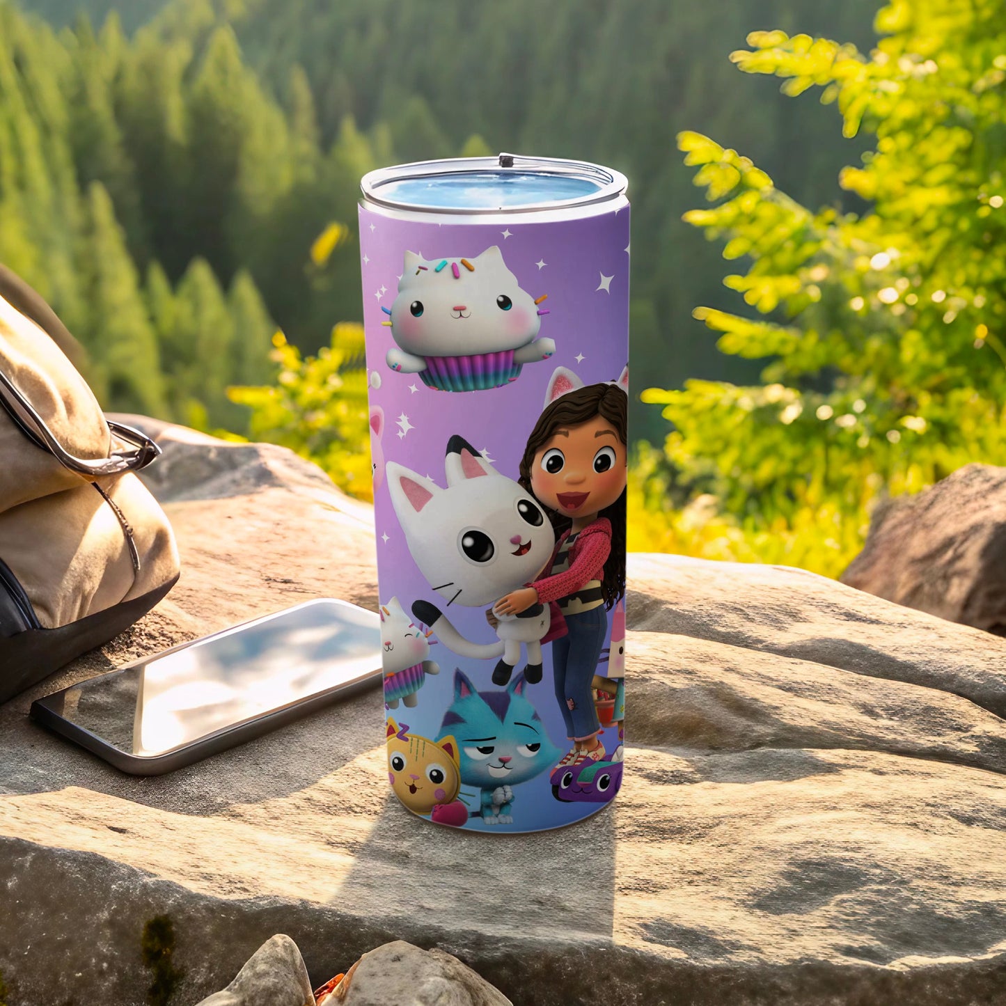 Cute Illustrated Characters Tumbler Travel Cup
