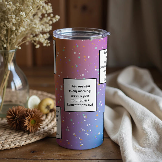 Colorful Faith Lamentations 3:23 Insulated Tumbler