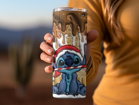 Christmas Theme Cartoon Character Travel Mug