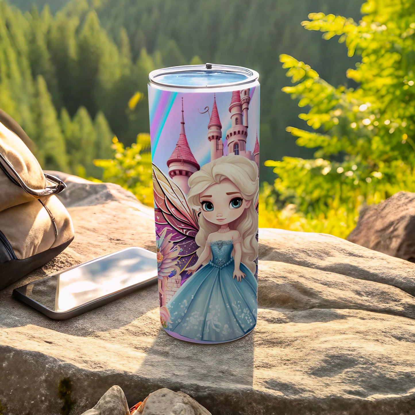 Fantasy Castle Princess Illustration Design Tumbler