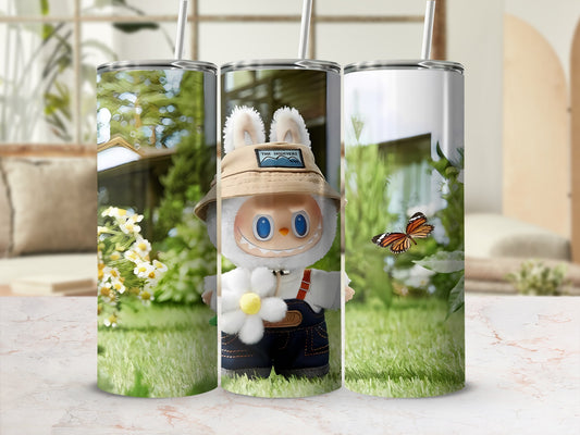 Cute Bunny Character with Butterfly Tumbler Product