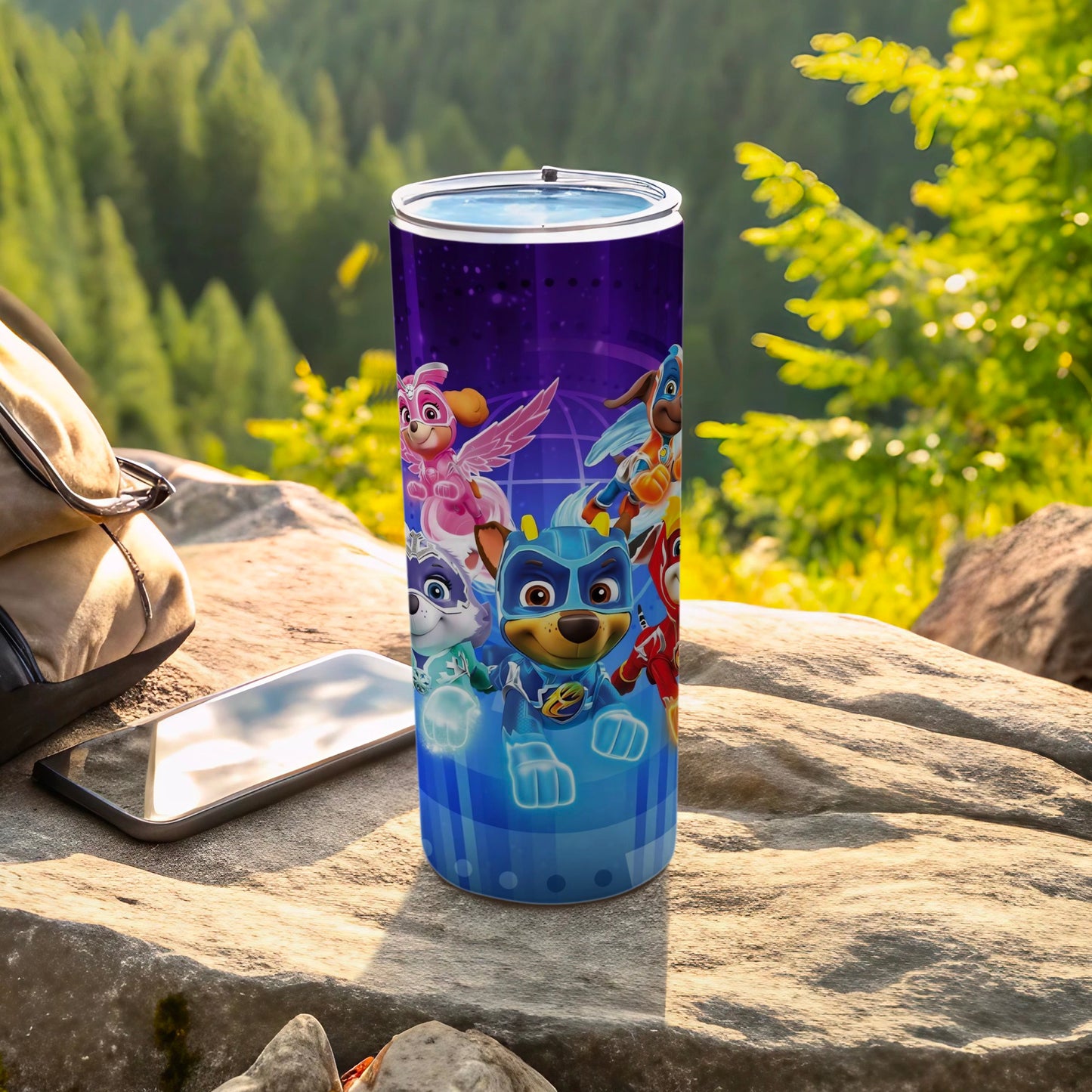 Colorful Adventure Printed Tall Tumbler for Kids