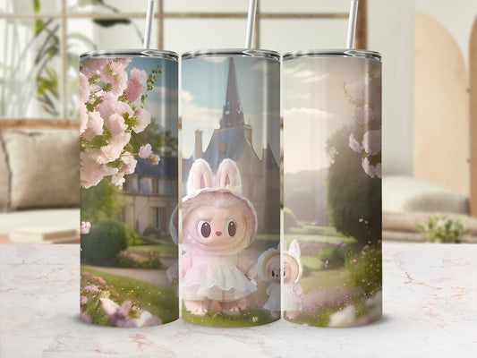 Cute Bunny Character and Castle Design Tumbler Product