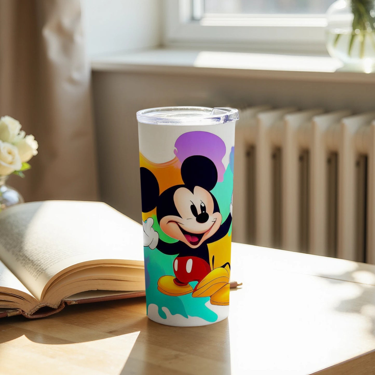 Colorful Mickey Mouse Thermos Cup for Kids and Adults