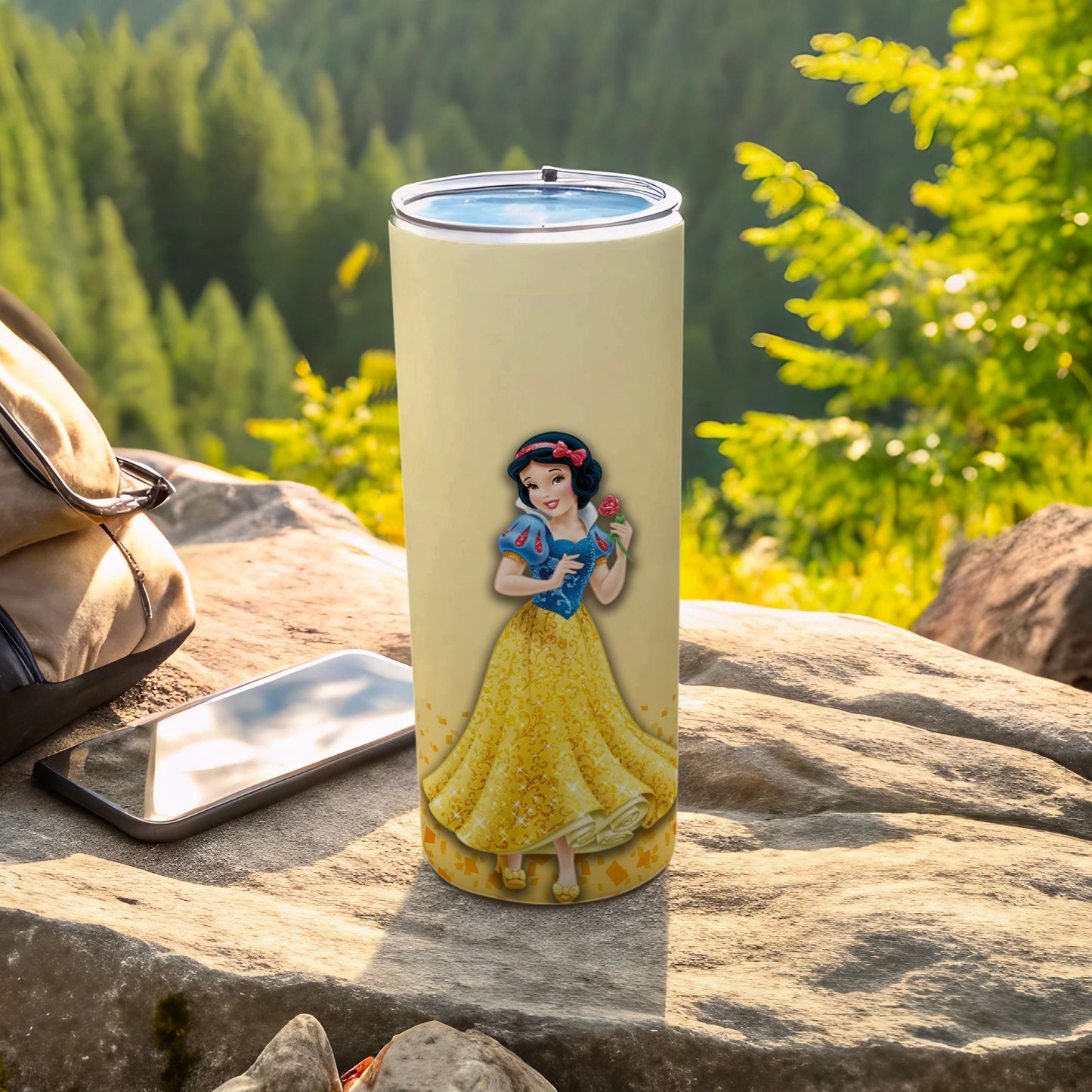 Snow White Princess Tall Tumbler for Outdoor Adventures
