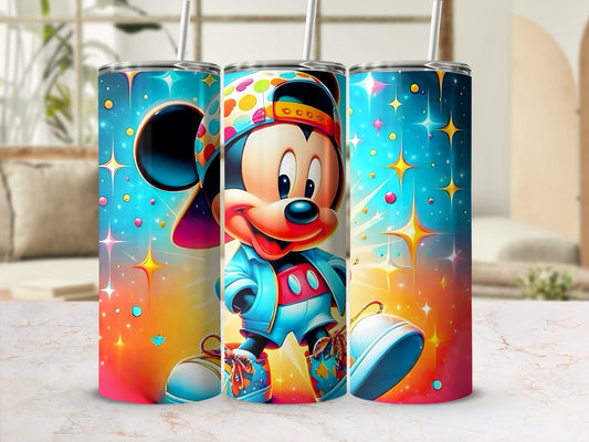 Colorful Cartoon Character Themed Drink Tumbler Set