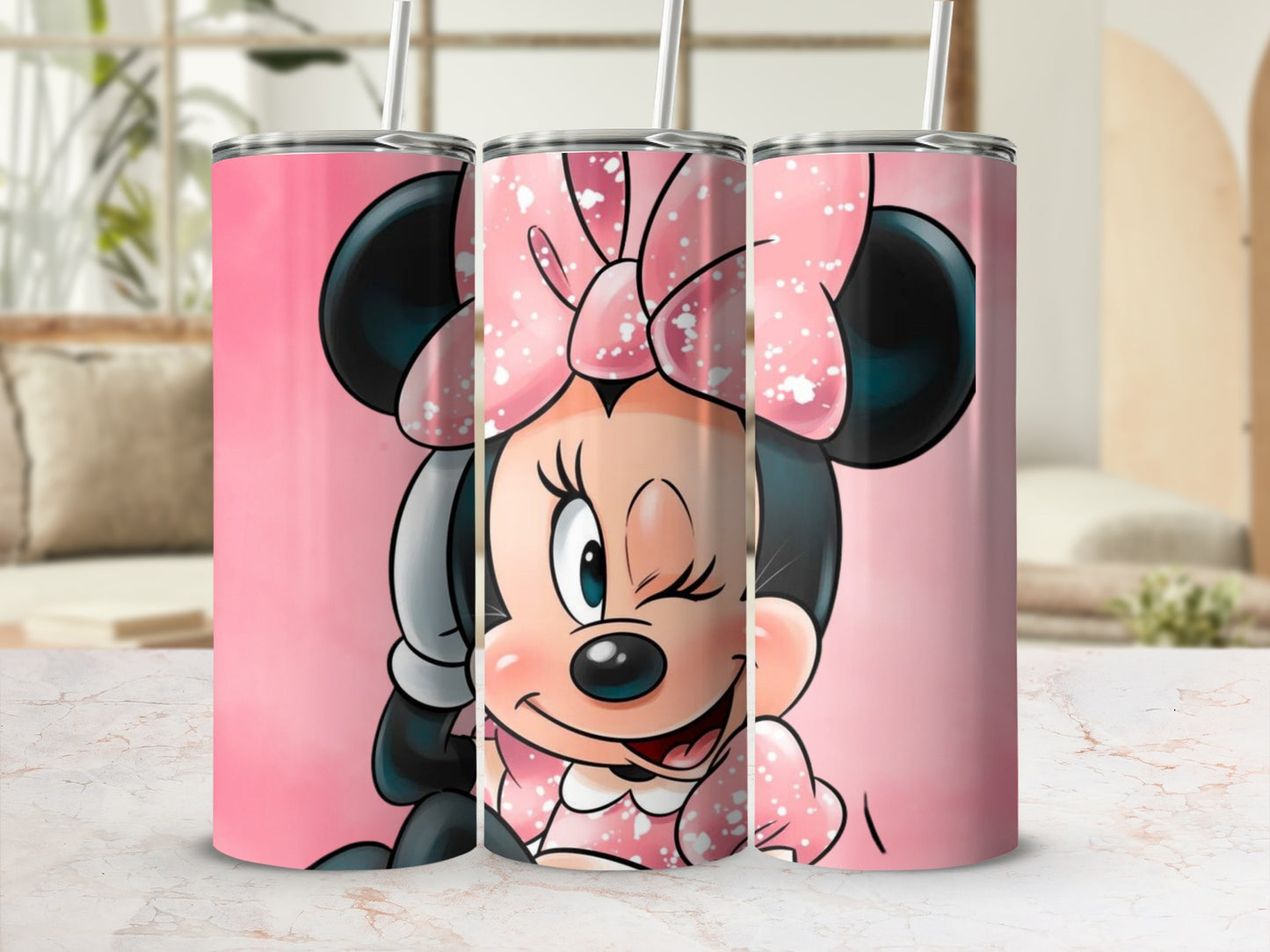 Cute Cartoon Character Pink Wink Tumbler Product