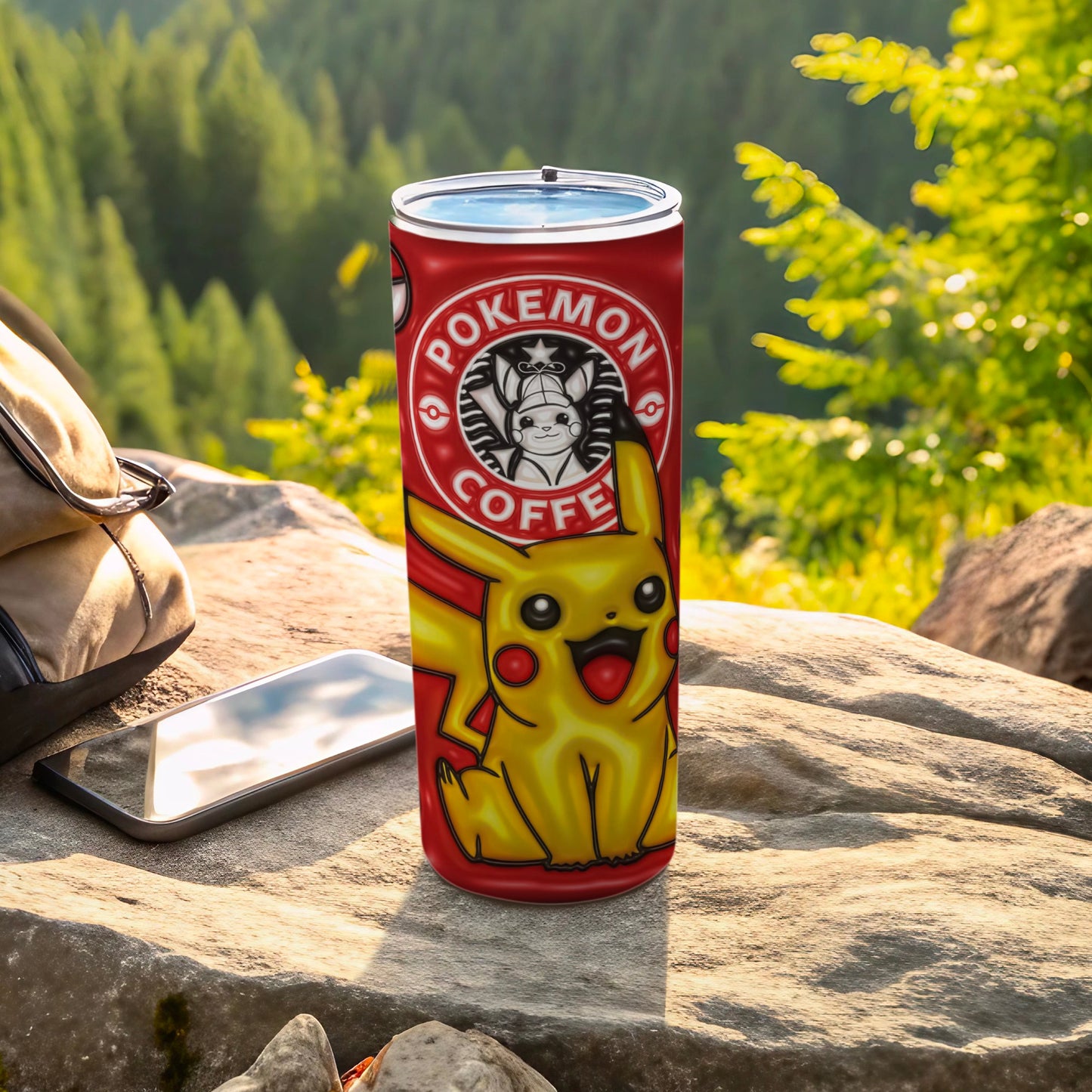 Pokemon Coffee Pikachu Red Insulated Tumbler product type