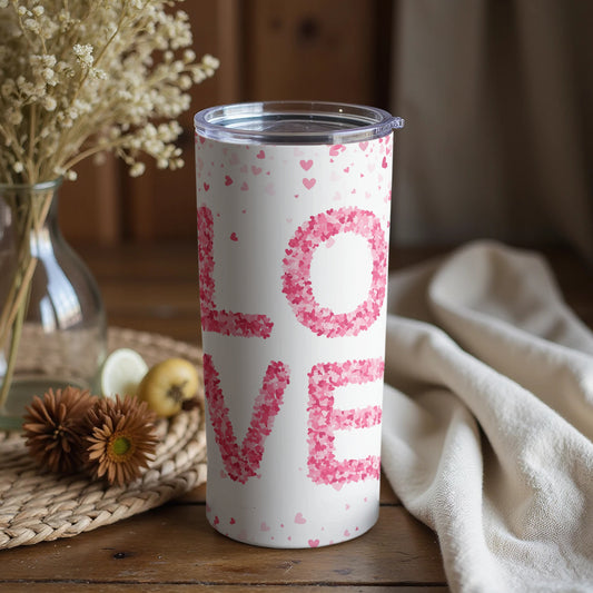 Heart Petals Love Insulated Tumbler