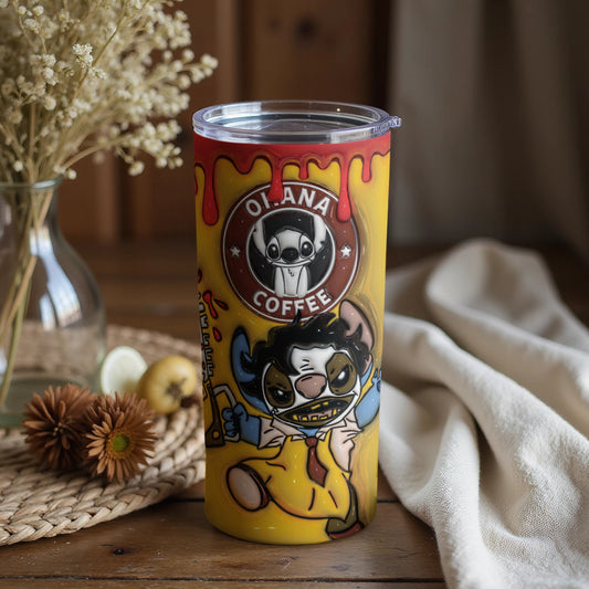 Alien Coffee Club Dripping Yellow Mug