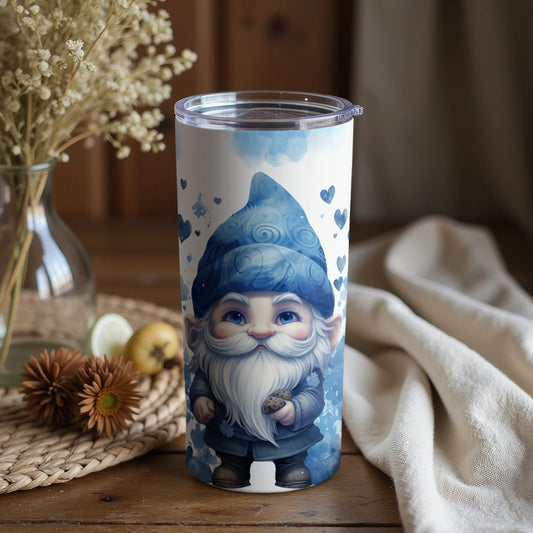 Cute Gnome Heart Design Insulated Tumbler