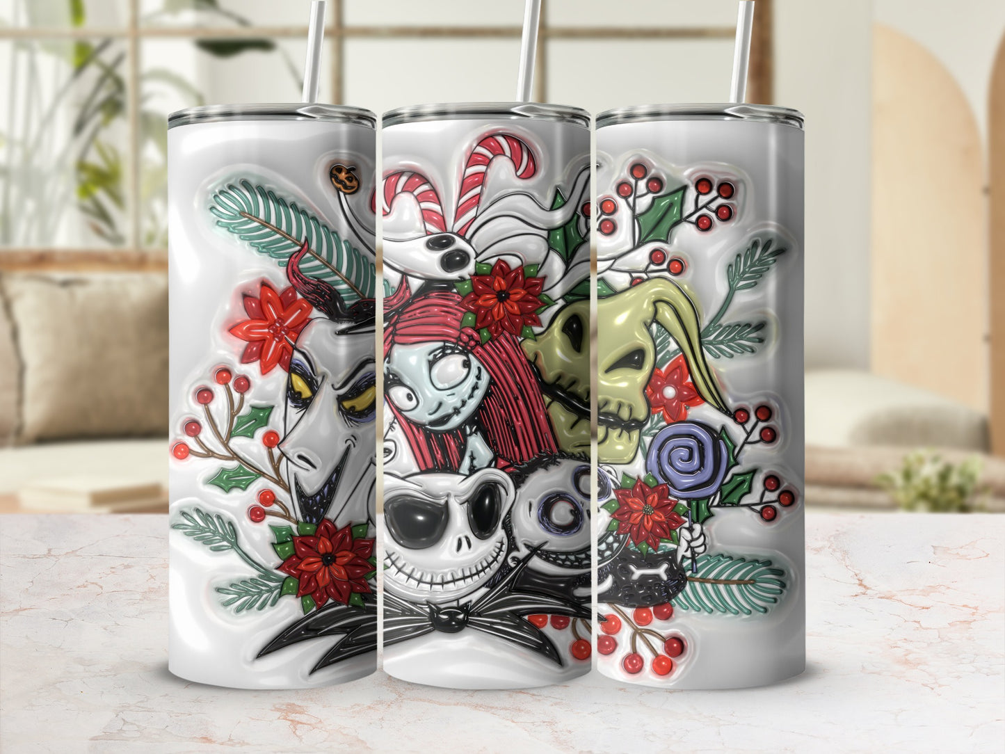 Holiday Themed Character Design Tumbler Cup