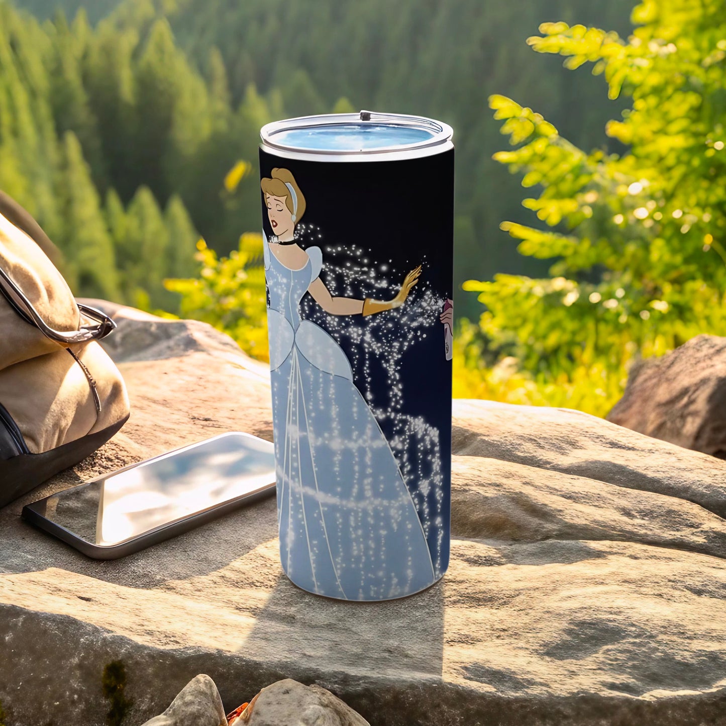 Enchanted Princess Cinderella Design Insulated Tumbler