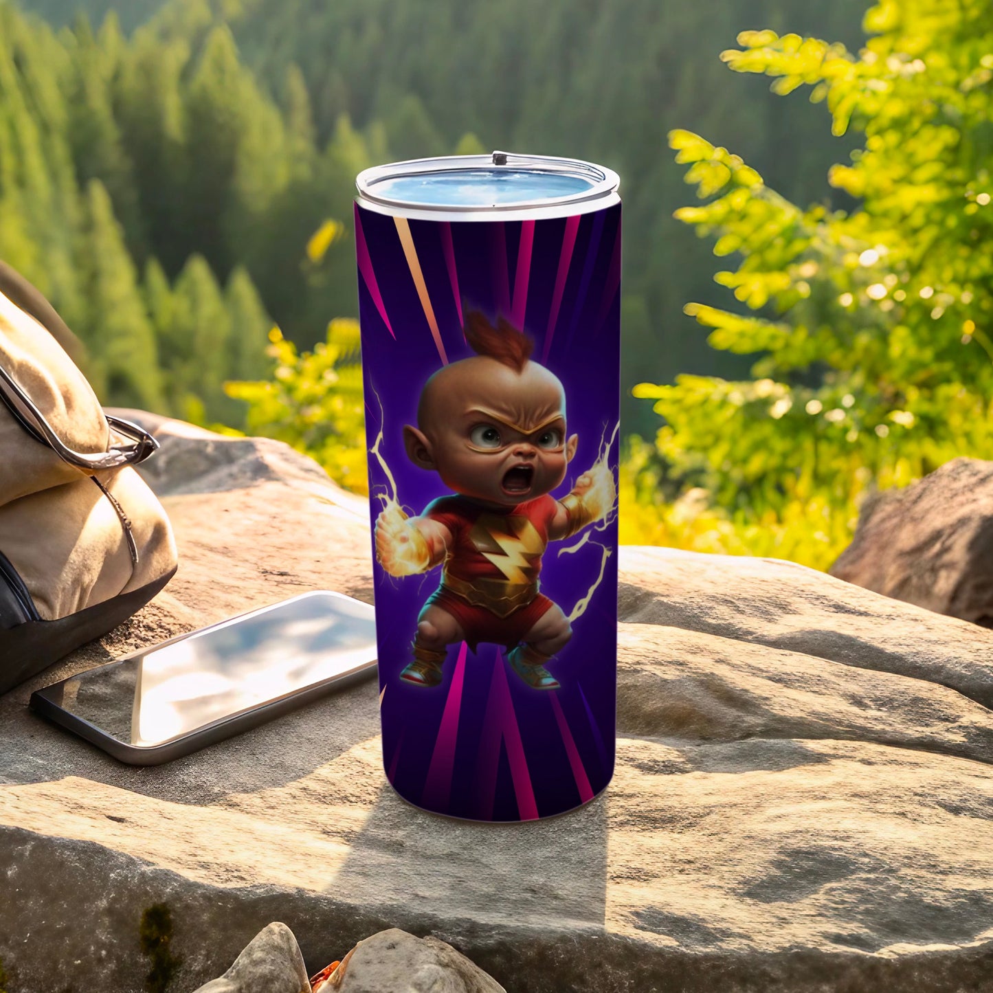 Electric Superhero Baby Drinking Tumbler