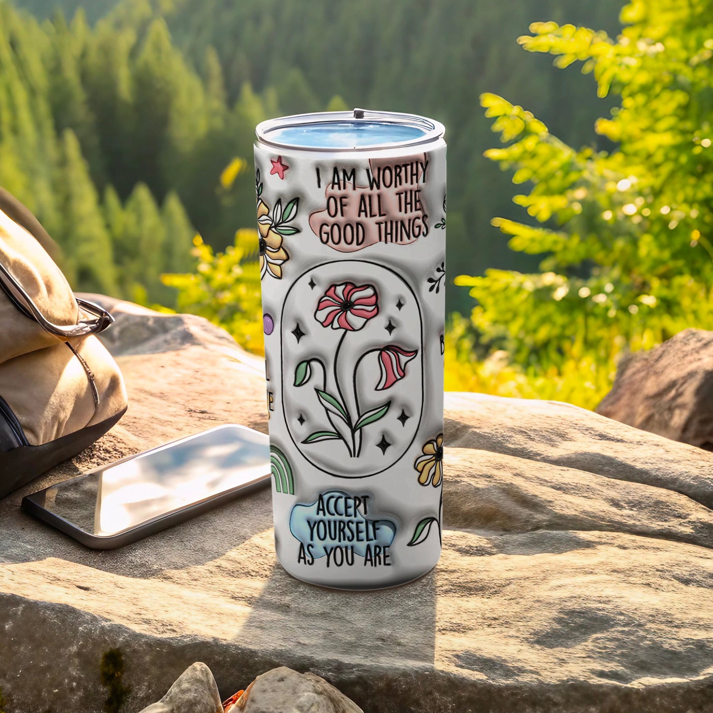 I AM WORTHY OF ALL THE GOOD THINGS Tumbler product type