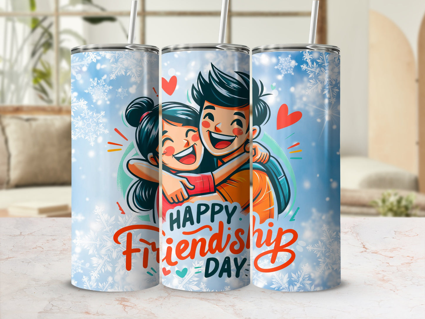 Happy Friendship Day Celebration Tumbler