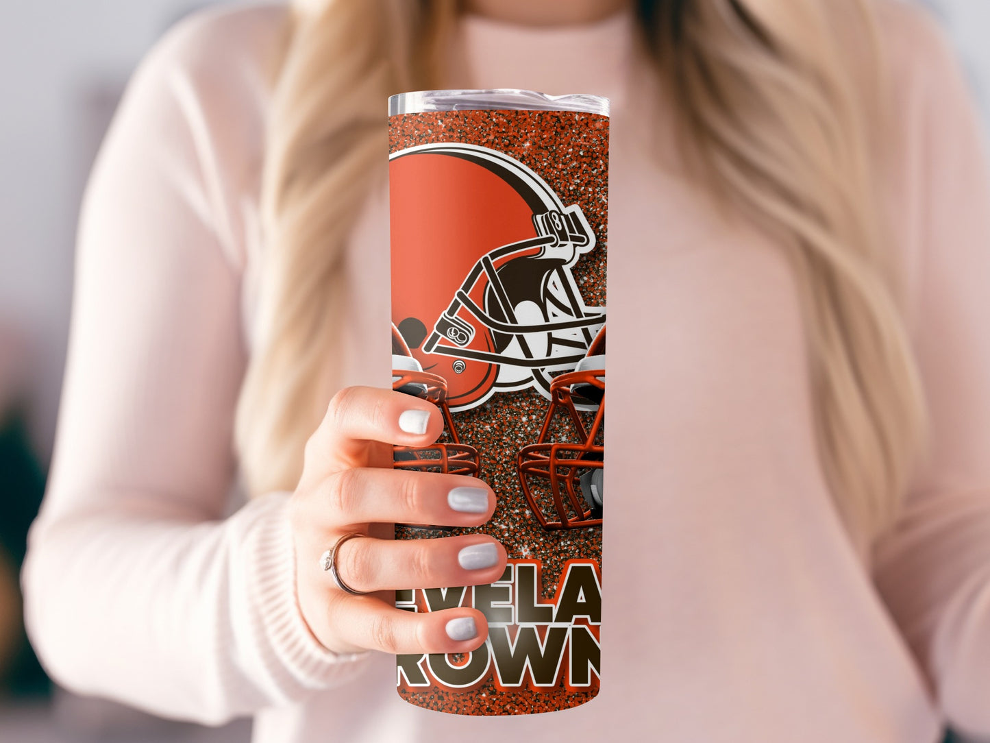 Cleveland Browns Helmets Design With Stars Tumblers