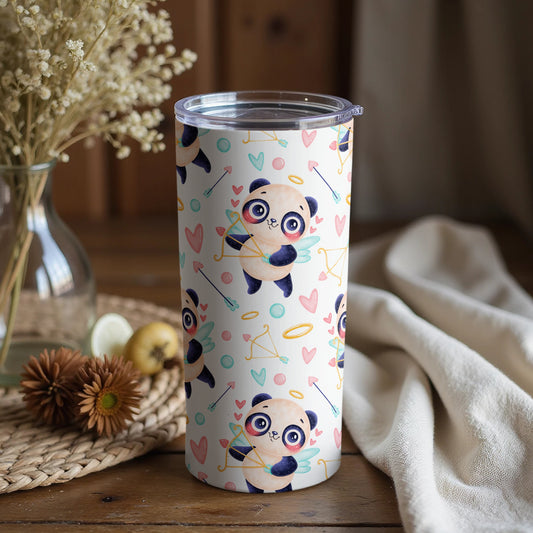 Adorable Archery Panda Tumbler for Cute Beverage Moments