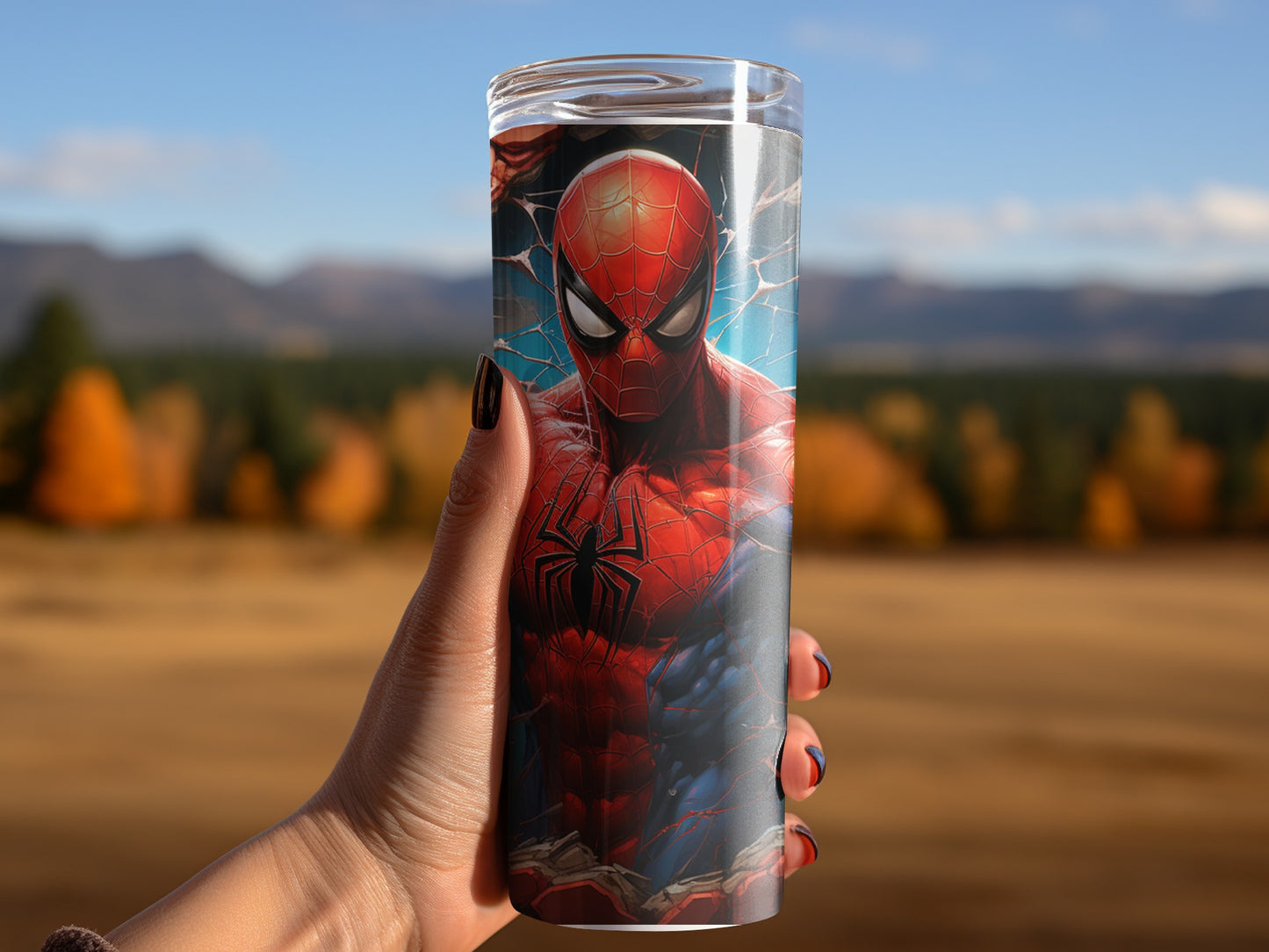 Spider-Man Design Insulated Tumbler for Hot or Cold Drinks