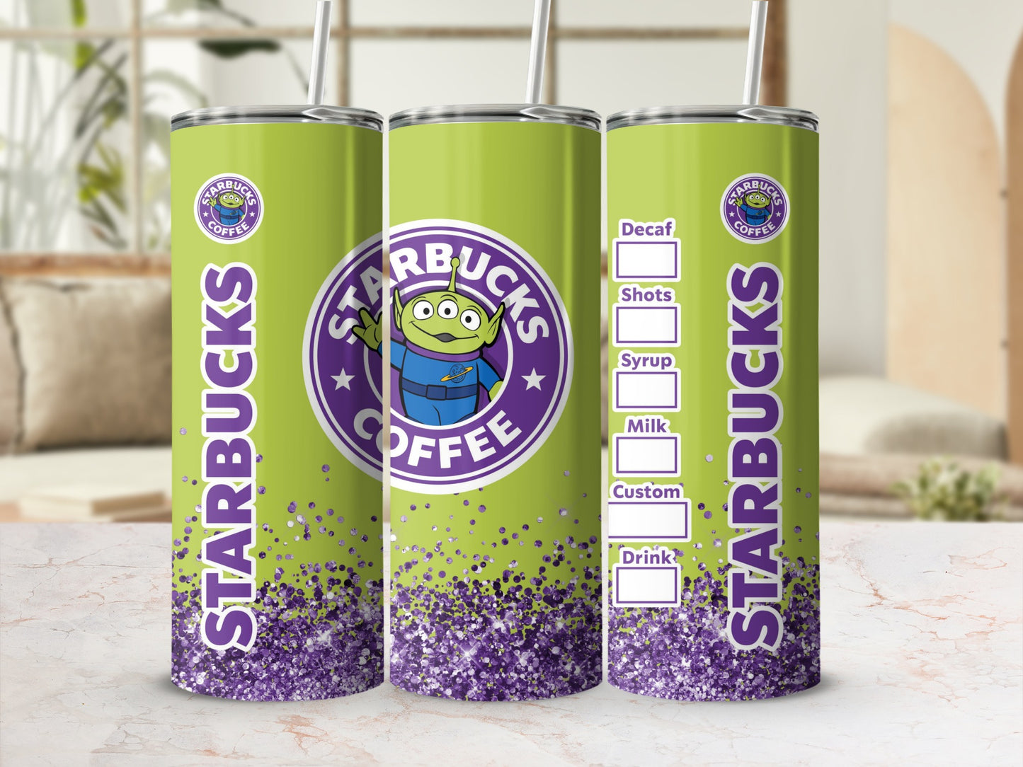 Starbucks Alien-Themed Customizable Drink Tumbler