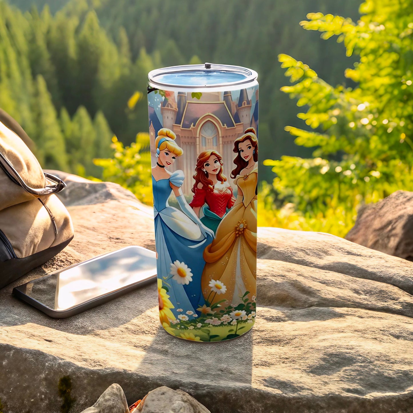 Princesses Castle Print Insulated Tumbler 20oz