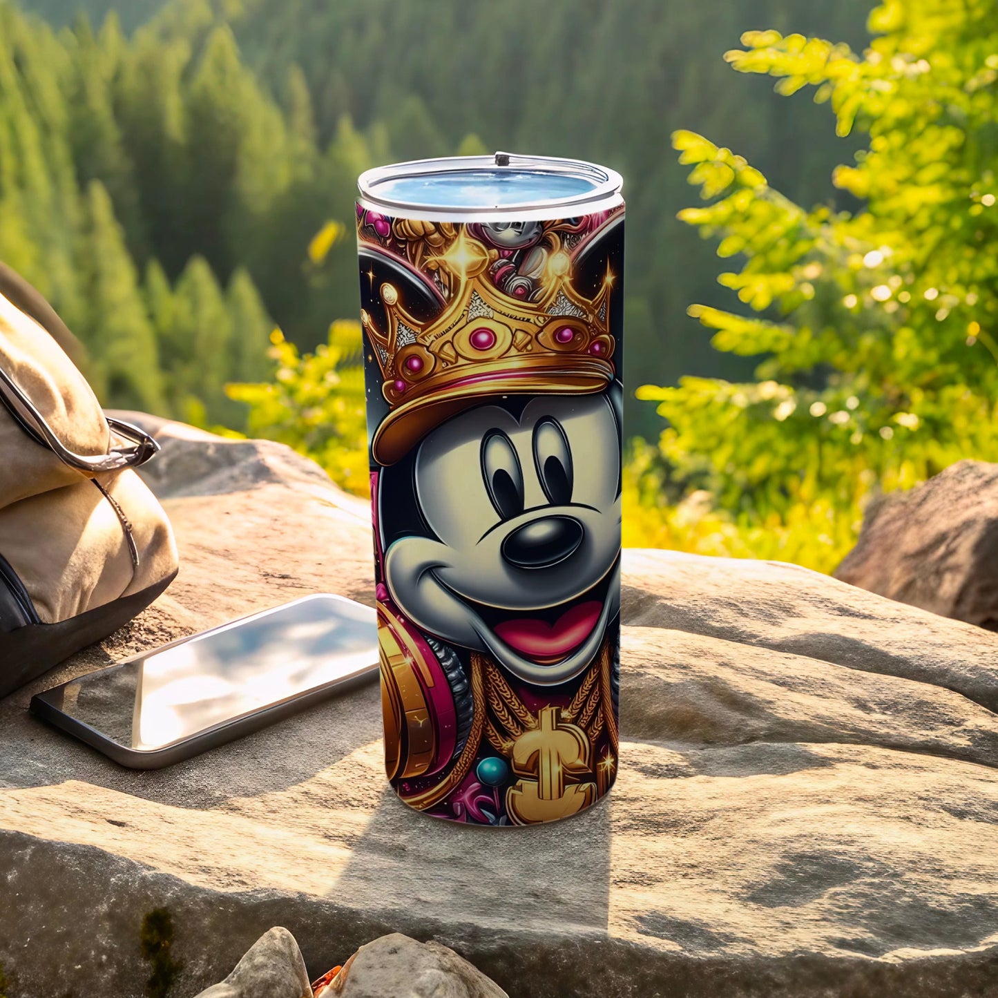 Mickey Mouse King Themed Insulated Tumbler Flask