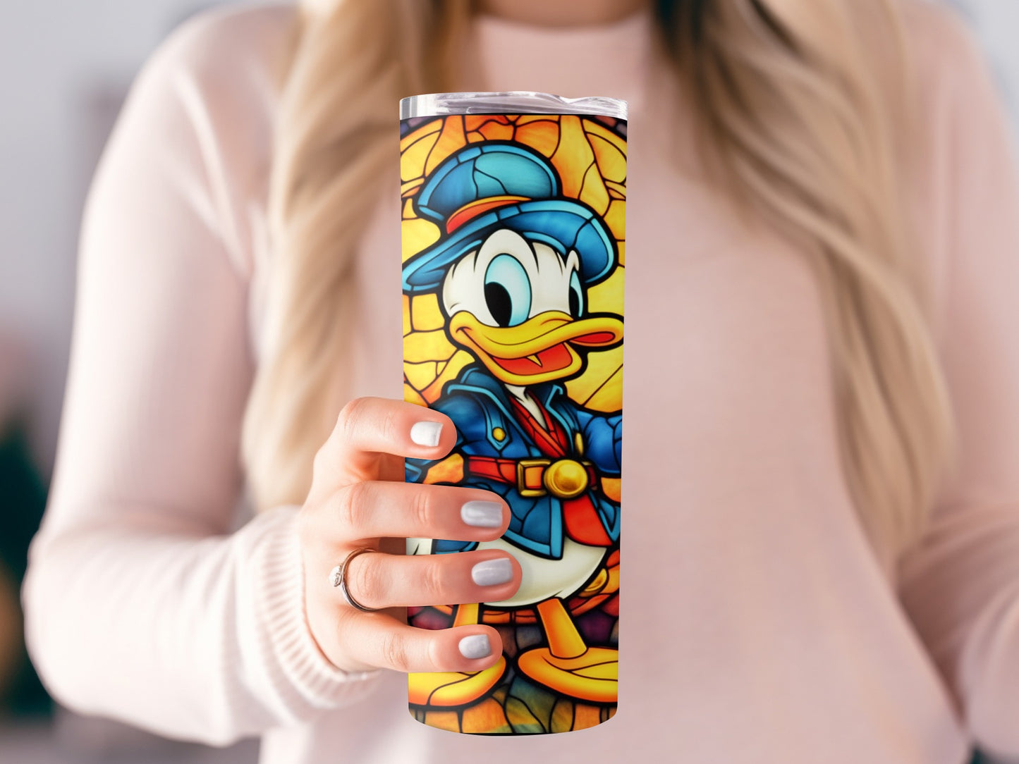 Colorful Cartoon Duck Illustrated Tumbler Cup Product
