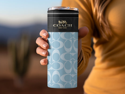 Coach New York Signature Print Insulated Tumbler