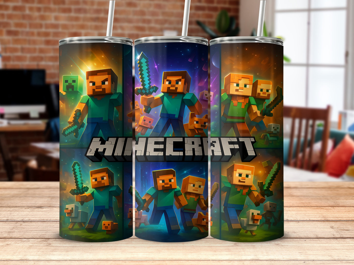 Minecraft Design Insulated Stainless Steel Tumbler