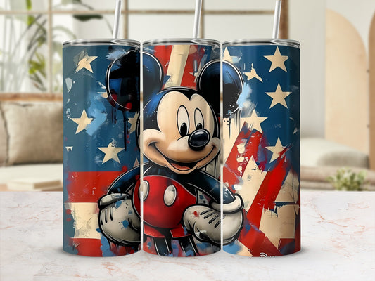 Mickey Mouse Patriotic Stars and Stripes Tumbler