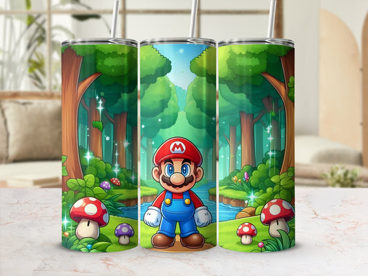 Colorful Cartoon Forest Tumbler with Iconic Character