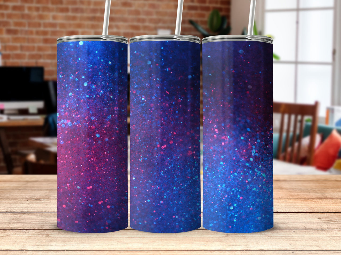 Starry Sky Glitter Tumbler Cup for Everyday Use