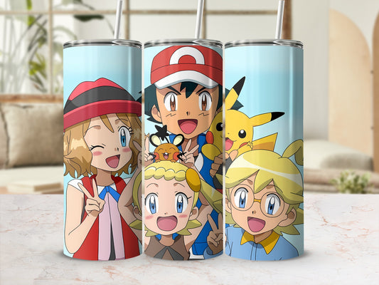 Colorful Anime Character Art Stainless Steel Tumblers