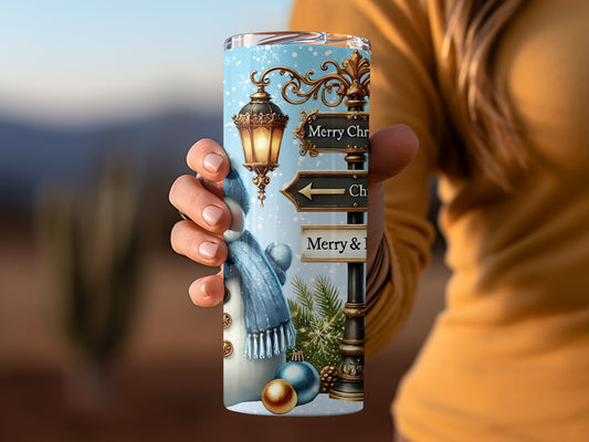 Merry Christmas Themed Holiday Tumbler Cup