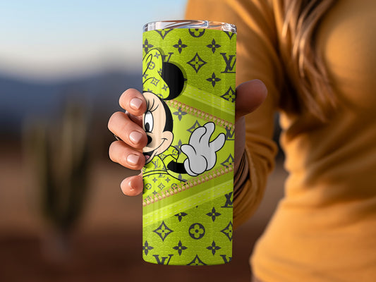 Cartoon Character Green Design Tumbler Drinkware