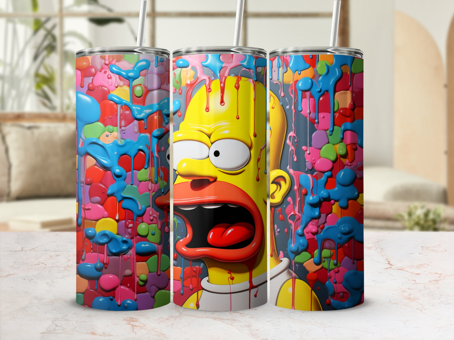 Colorful Cartoon Inspired Decorative Drinkware Product