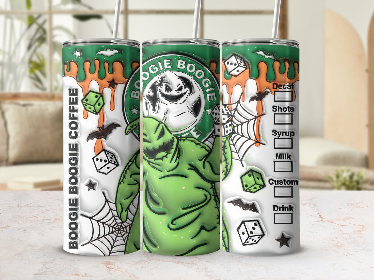Boogie Boogie Coffee Custom Drink Halloween Tumbler