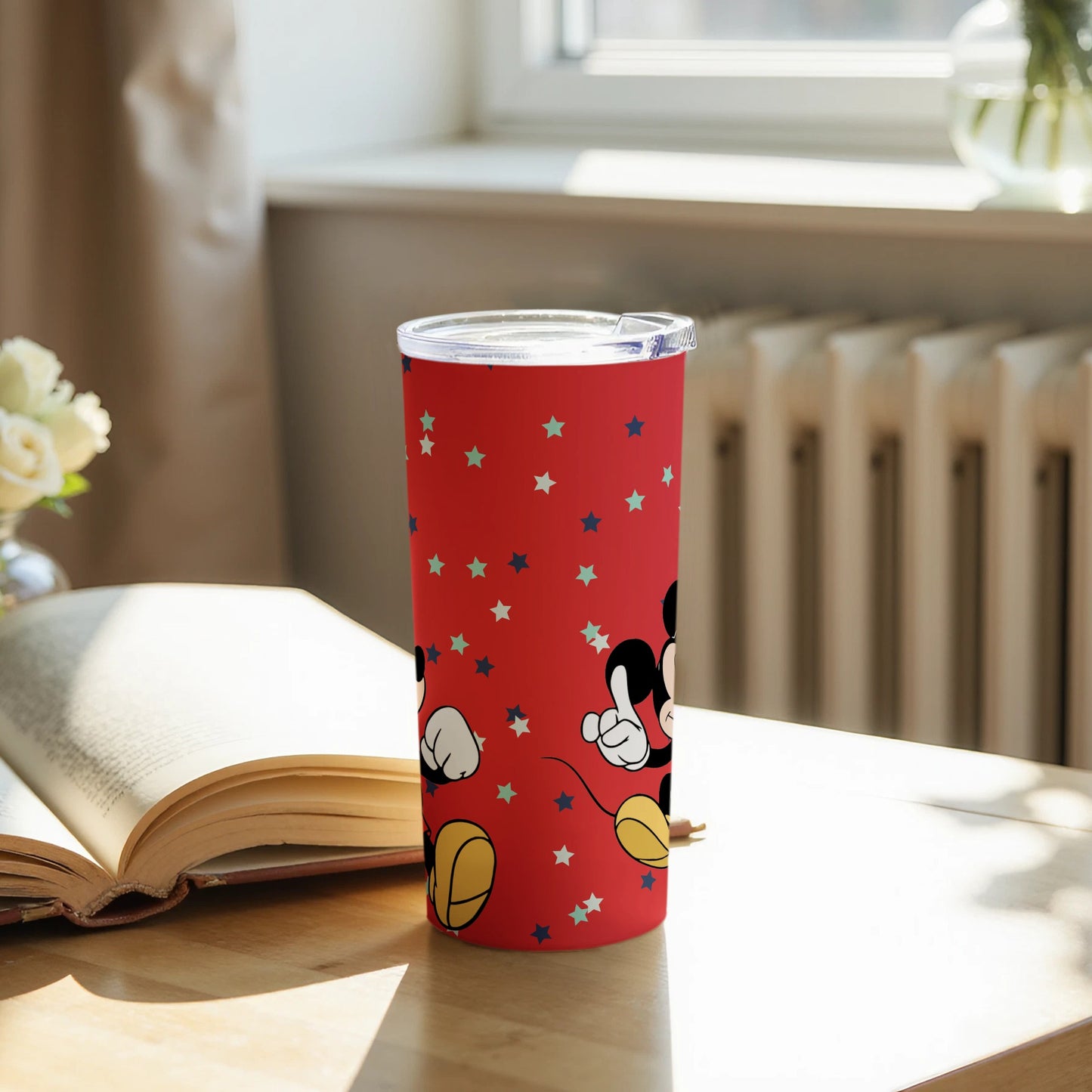 Fun Cartoon Character Design Red Travel Tumbler