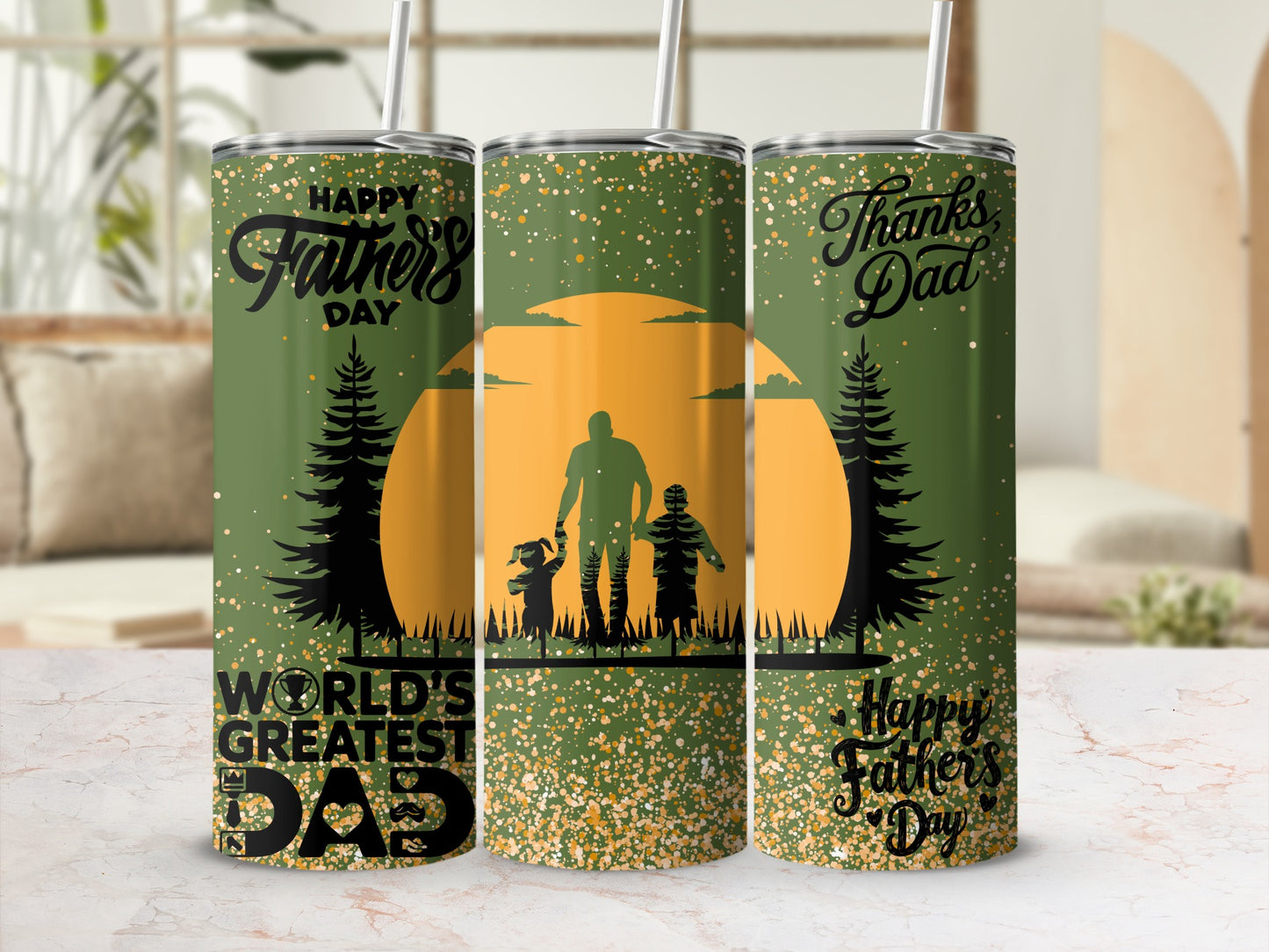 World's Greatest Dad Happy Father's Day Tumbler Gift