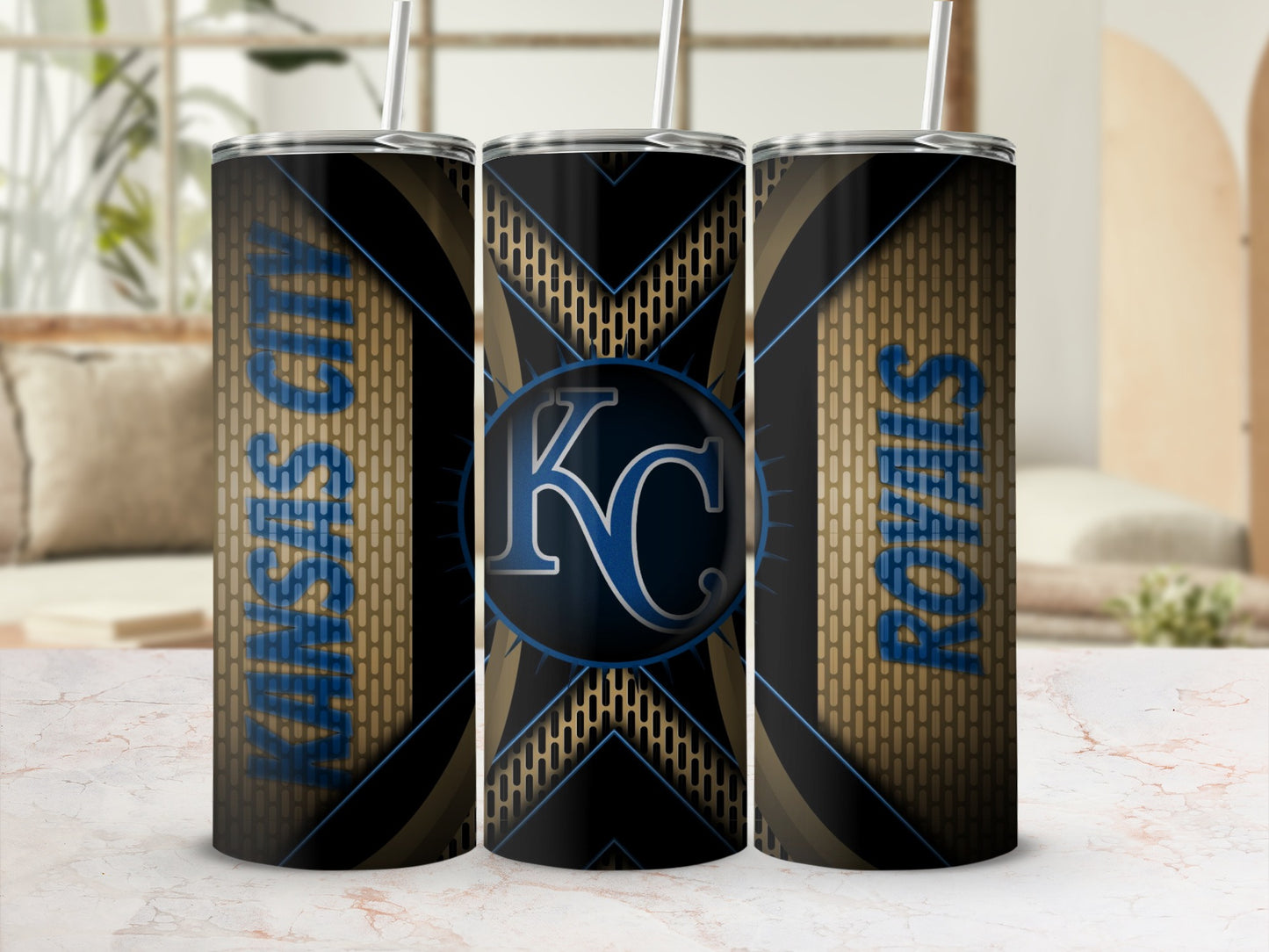 Kansas City Royals KC Logo Bold Design Style Tumblers