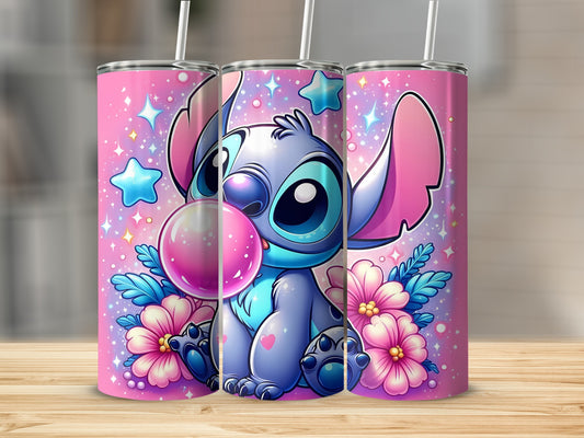 Cute Cartoon Character Pink Bubble Tumbler Drinkware