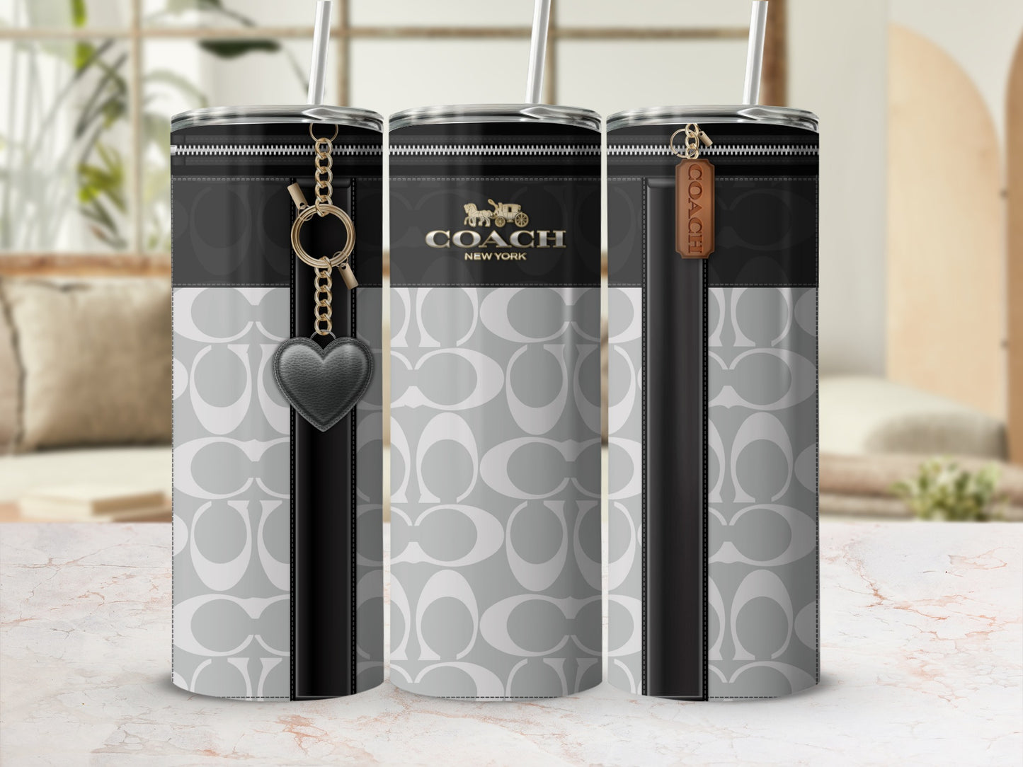 Stylish Coach New York Themed Tumblers with Unique Designs