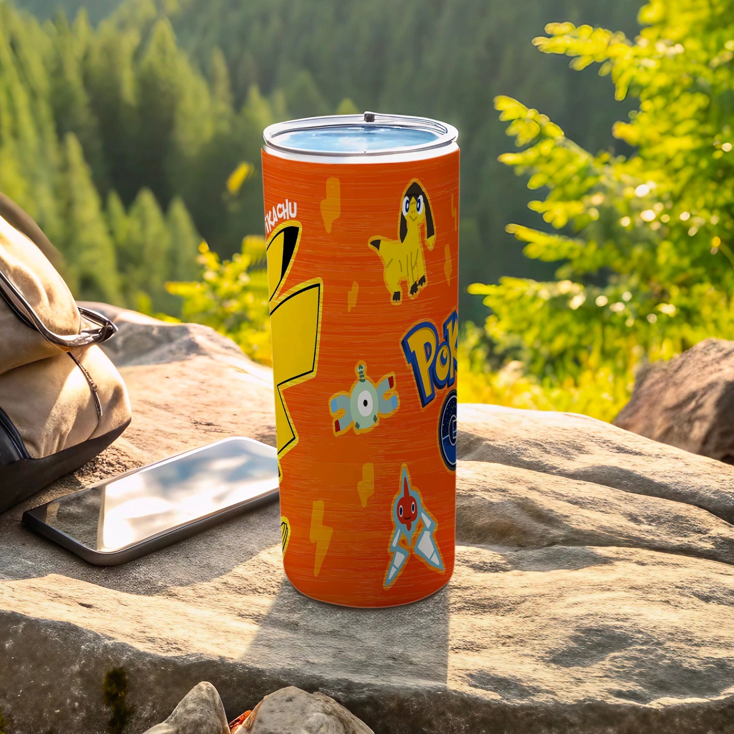 Vibrant Outdoor Pokémon Travel Tumbler Cup for Fans