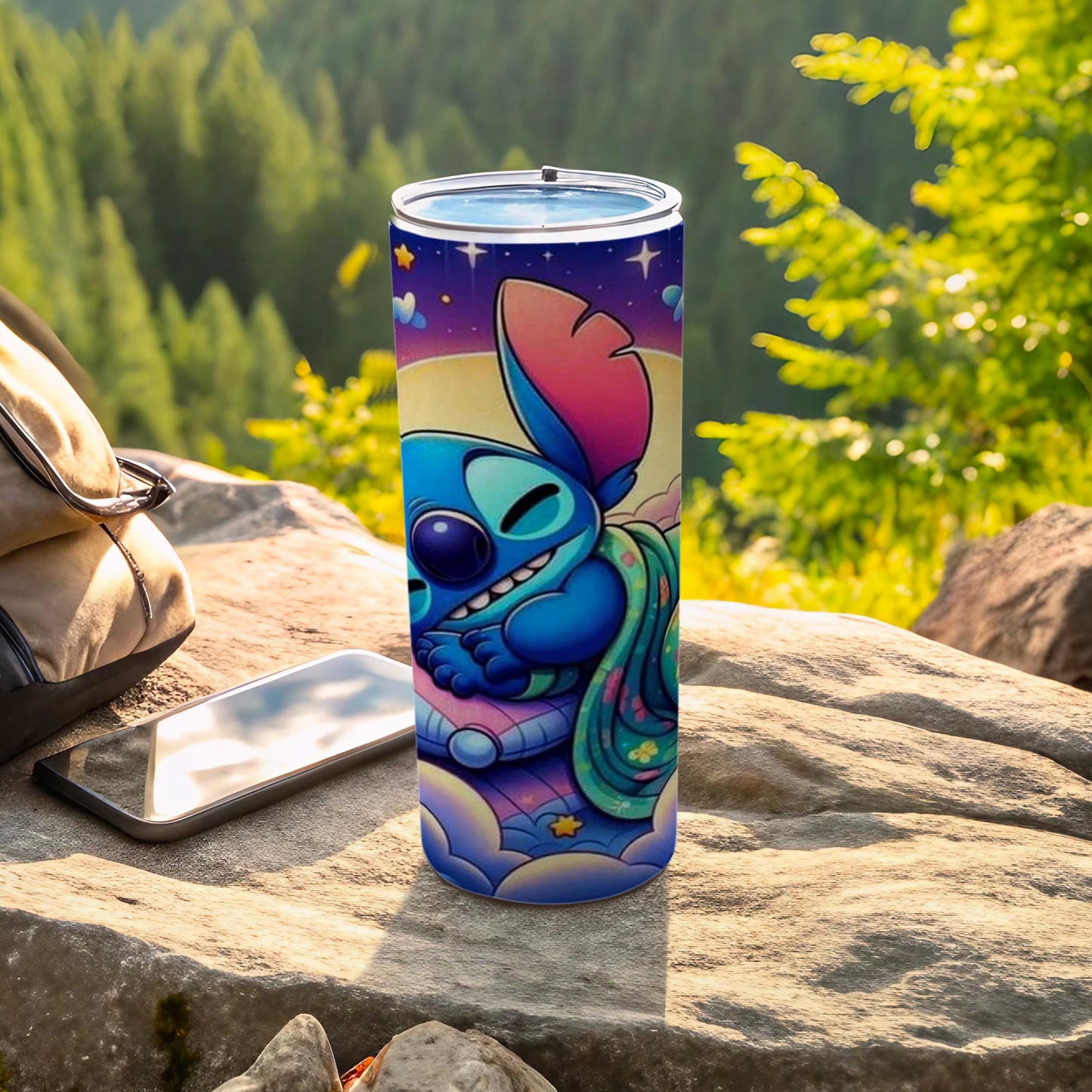 Colorful Cartoon Alien Character Tumbler