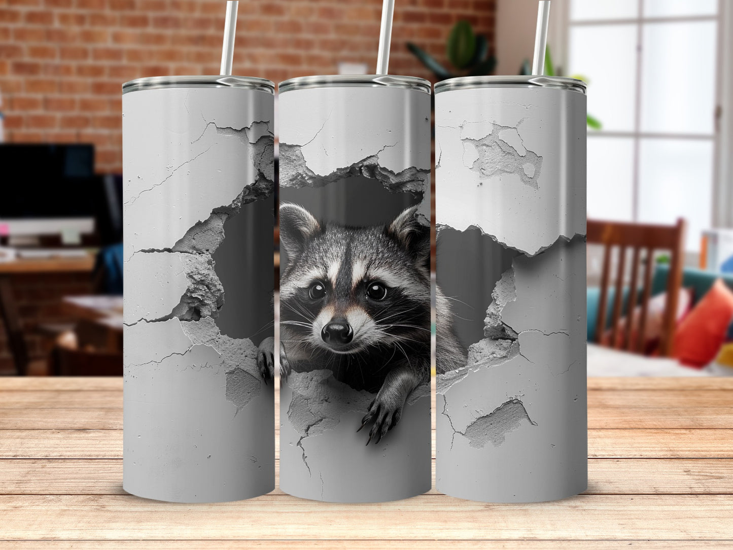 Curious Raccoon Concrete Hole Design Tumbler product type
Raccoon
Animal Tumbler
Wildlife Design
Concrete Art
Cracked Wall
Peekaboo Raccoon
Cute Animal
Drinkware Gift
Insulated Tumbler
Novelty Cup
Raccoon Lover
Unique Design
Tumbler Wrap
Graphic Tumbler
Animal Print
Gray Aesthetic
Rustic Design
Funny Animal
Creature Feature
Beverage Holder