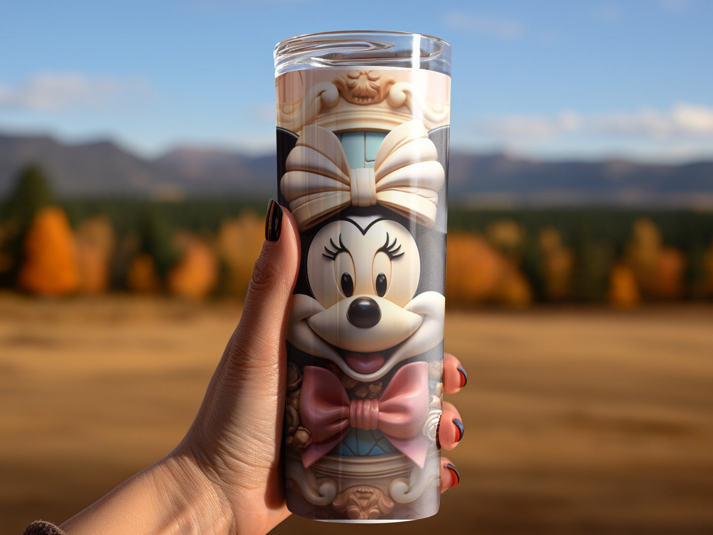 Minnie Mouse Themed Tumbler For Disney Fans