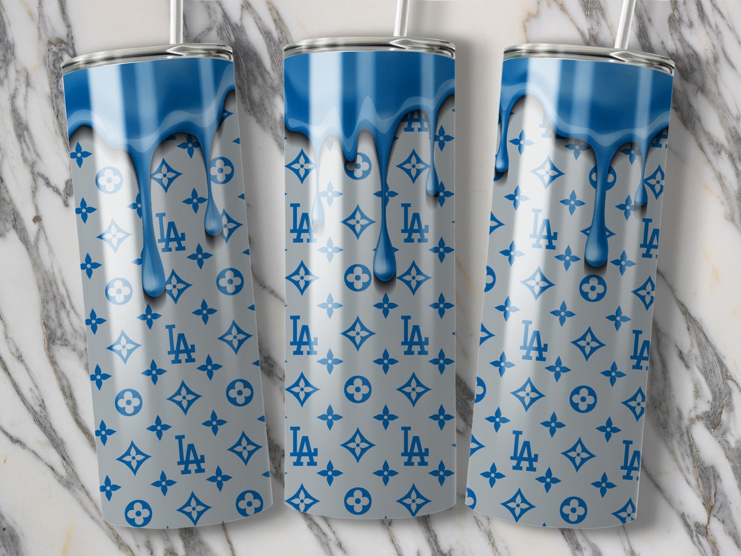 Louis Vuitton Inspired LA Dodgers Tumblers