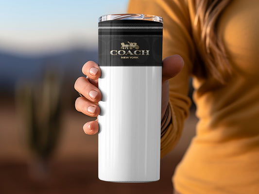 Coach New York Branded Travel Mug for Stylish Use